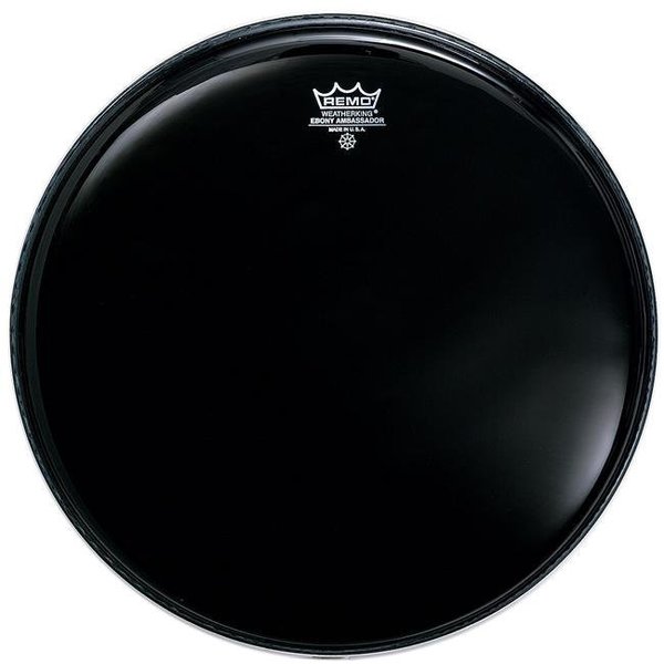 Remo Remo ES001300-U 13 in. Ebony Ambassador Drumhead ES001300-U